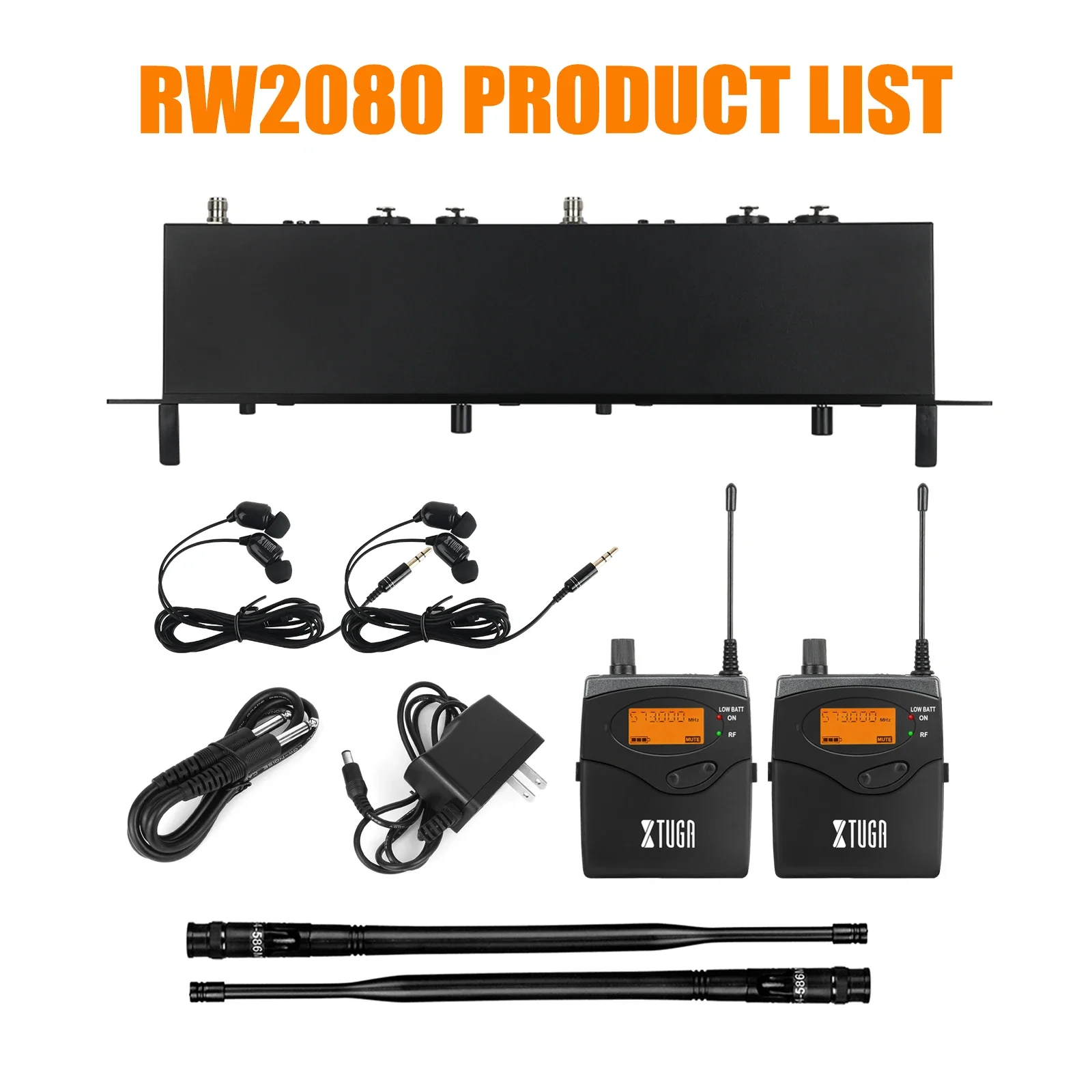 TLF Xtuga  RW-2080 Stage ing In-Ear Headset with 10 Receivers and Wireless Communication Featuring Microphone Sound Syste