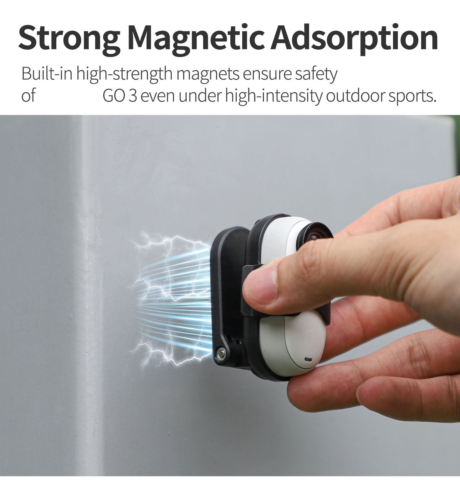 For Insta360 GO 3S Magnetic Mount First Person Photography GO 3 Camera Mount