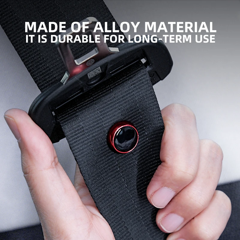 MIXSAS Car Alloy Safety Seatbelt Clips Stopper Buckle 1/2/4PCS Adjust Seatbelt Limit Button Retainer Anti-slip Car Accessories