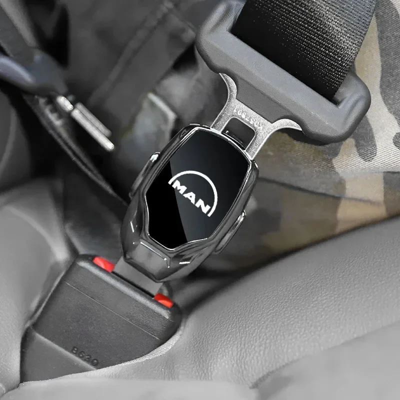 MAN TGX TGM TGA TGS TGE Seat Belt Extension Plug Buckle Clip Adjustable Extender Car Safety Belts Padding Accessories