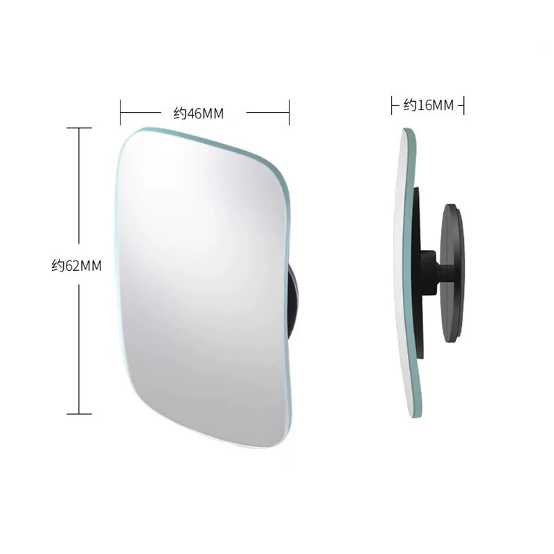 Motorcycle Blind Spot Rear View Mirror Wide Angle Adjustable Small Round Mirror 360° Rotation Car Reverse Auxiliary Rearview