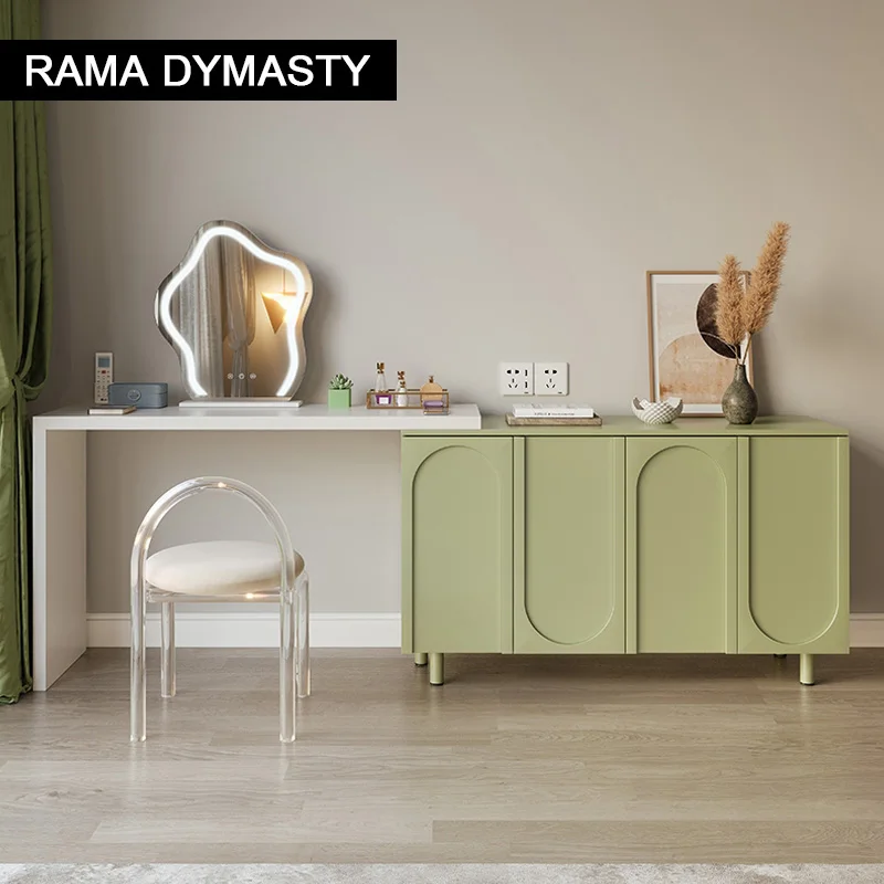 Dresser Desk Vanity Organizer All-In-One Bedroom Modern Simple Light Luxury Premium Feeling Makeup Table