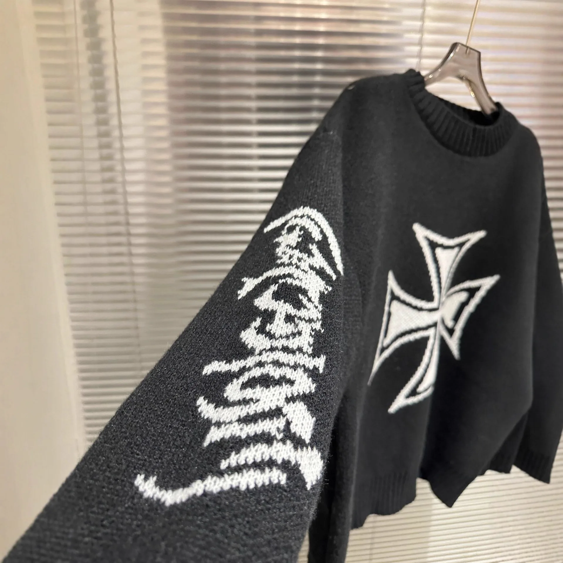 Black West Coast Choppers Project G/R Sweater Men Women Best Quality Crewneck Knit Sweatshirts