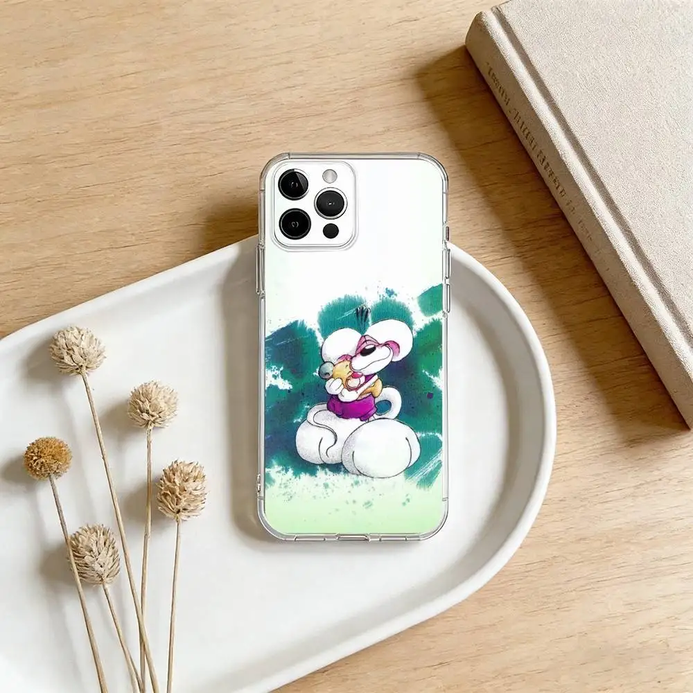 cartoon Diddl Mouse  Phone Case For iPhone 17 16 15 14 13 12 11 Mini Pro Max Plus Transparent Cover