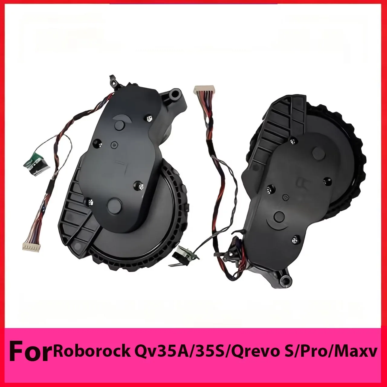 Replacement Driving Power Wheel for Roborock Qv35A/35S/Qrevo S/Pro/Maxv Robot Vacuum Parts, Robot Wheel Additions