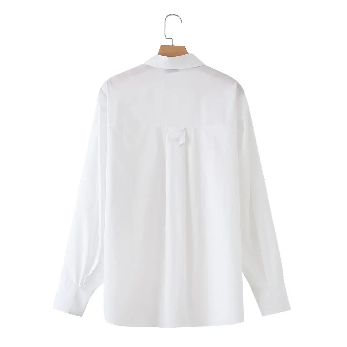 New Fashion Women 100% Cotton Basic Striped Shirt Long Sleeve Lapel Collar Female Chic Lady Casual Tops Blouse