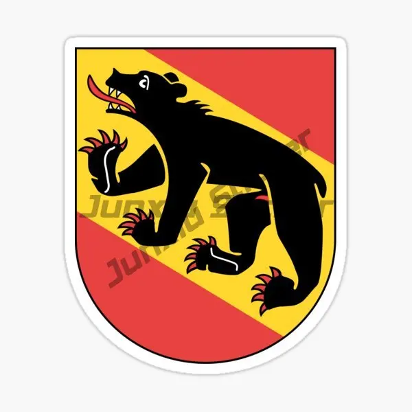 BERN SWITZERLAND Flag Car Stickers Bike Motorcycle Laptop Truck Camper Wall Bicycle Waterproof PVC Decal Accessories