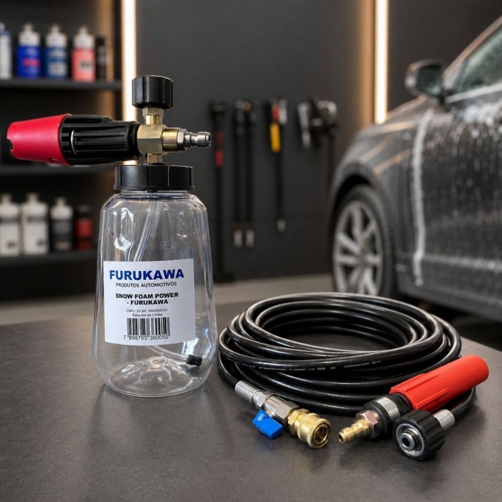 Mangueira Engate Rápido Para Lavadora vonder LAV 2200 + Snow Foam + Bico Leque - Auto Express