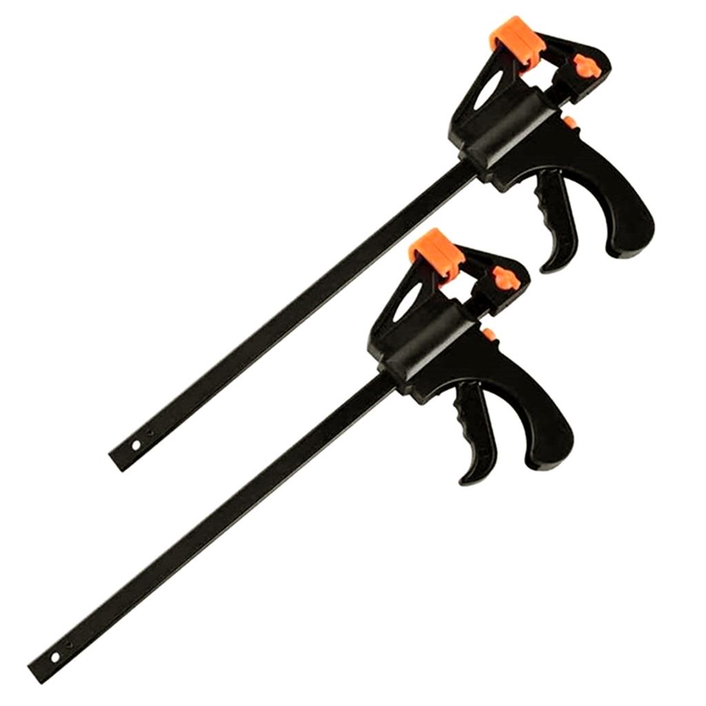 Kit 2 Grampos Sargento Aperto Rápido 10 Pol 250mm Marcenaria Quick Grip Clamp