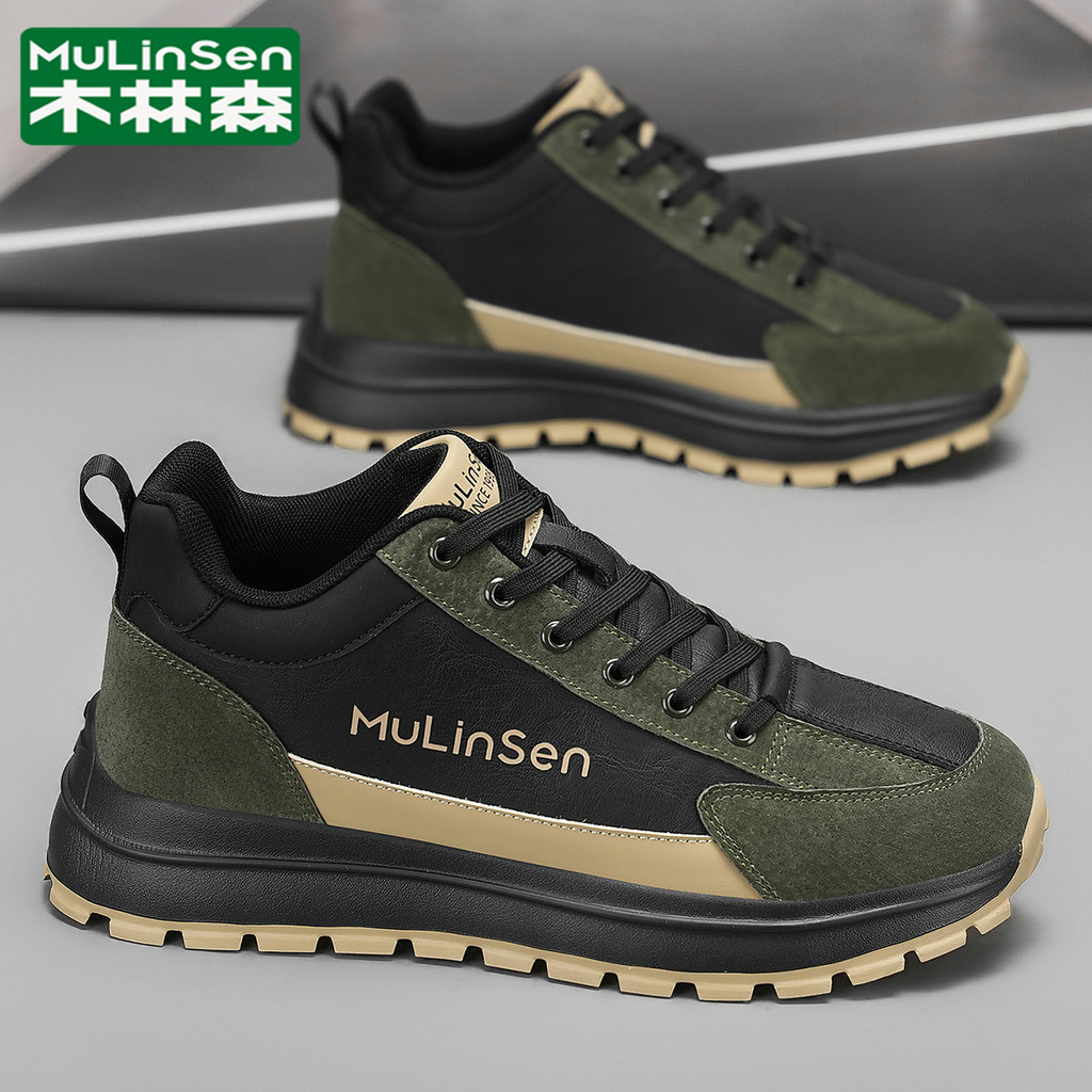 Mulinsen sapatos masculinos de alta qualidade inverno sola grossa high-End Street Wear rufião bonito juventude papai Cas