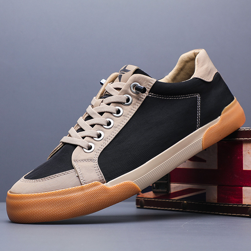 2026 novo estilo sapatos masculinos primavera verão High-End luz sapatos de lona de luxo deslizamento-On respirável velh