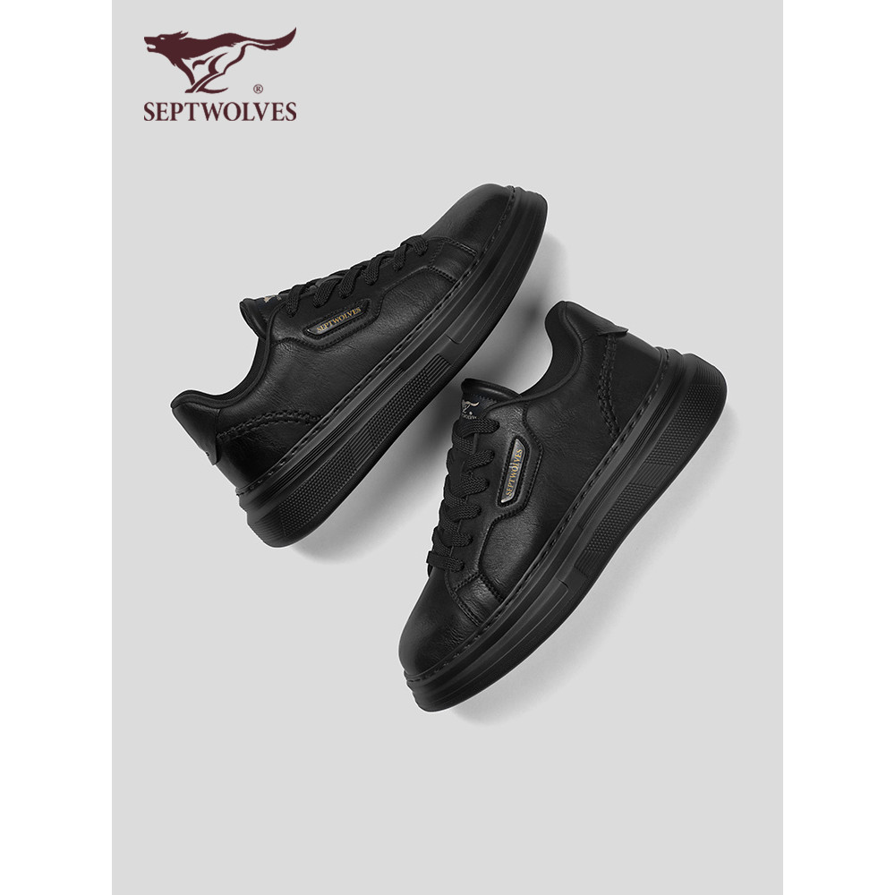 Sete lobo sapatos masculinos na moda All-Match sapatos masculinos na moda marca High-End sentimento 2026 novo estilo de