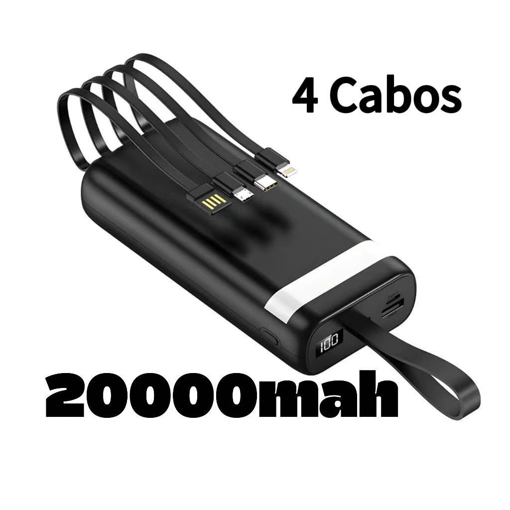Universal Power Bank 20,000mAh Portable Charger for Android and iOS, Includes Built-in Flashlight