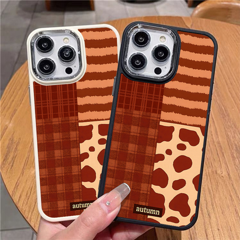 autumn pattern TPU anti-impacto Capinha Capa Para I P H O N E 13 11 15 14 12 16 17 PRO MAX AIR X XR XS MAX silicone