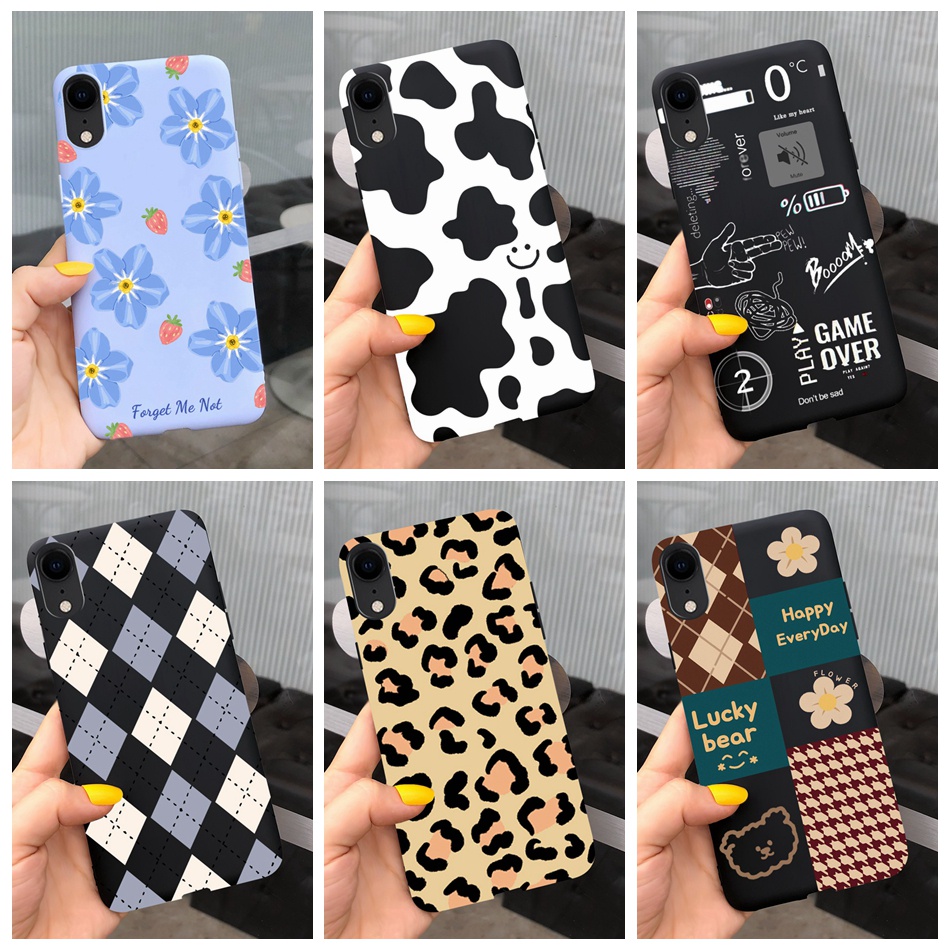 Para iPhone XR X XS Max Lovely Pattern Caixa De Geléia De Telefone iPhoneXr X iPhoneXs Silicone Macia TPU