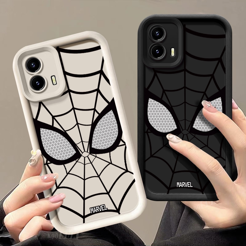 Capa Para Moto Motorola G14 G04 G04S G34 G24 Power Spiderman Anime Pattern Silicone Protetores De Telefone Macio