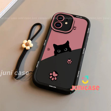 Capinha Capa Para Motorola Moto E13 E14 G04 G10 G20 G22 G24 G34 G53 G54 G84 Silicone À Prova de Choque Black cat pattern