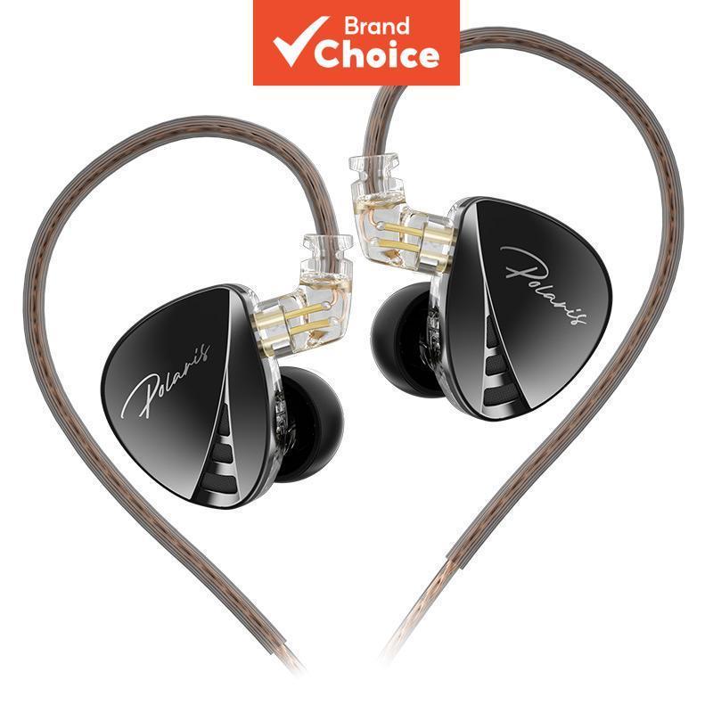 CCA Polaris Fones de Ouvido Intra-Auriculares HiFi Estéreo IEM, Drivers Dinâmicos Duplos com Fio, Fones de Ouvido