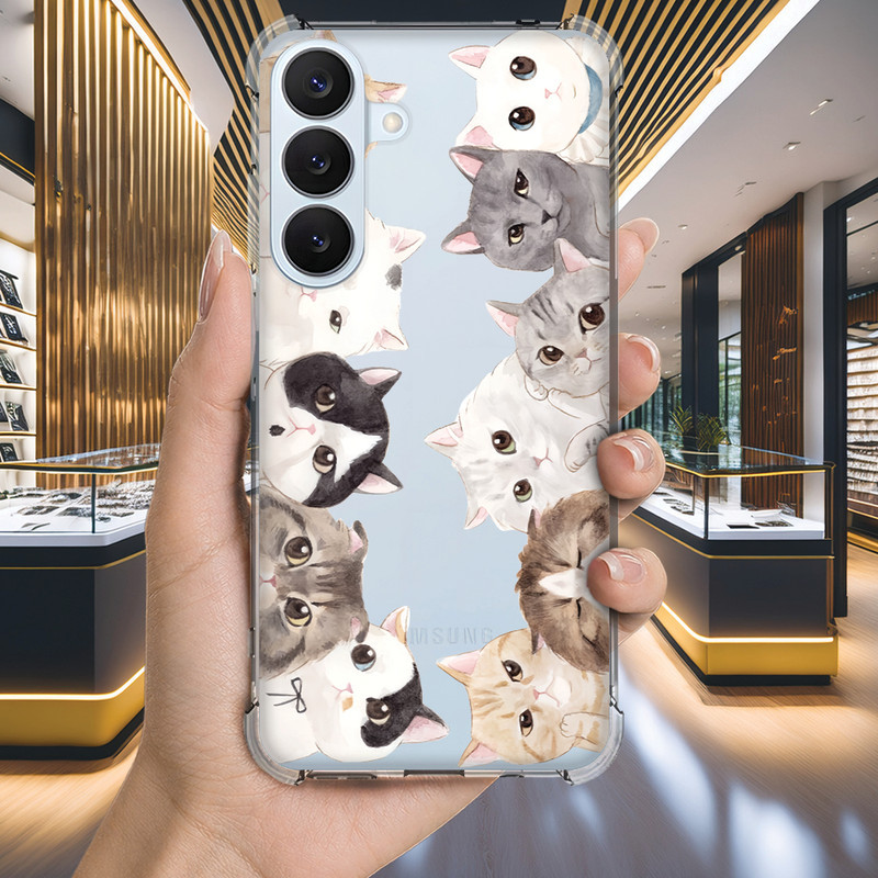 Capa Capinha GALAXY A24 A23 A22 A21S A21 A20S A20 A17 A16 A15 A14 Anti-impacto Personalizada petz gato GATINHO (3306)