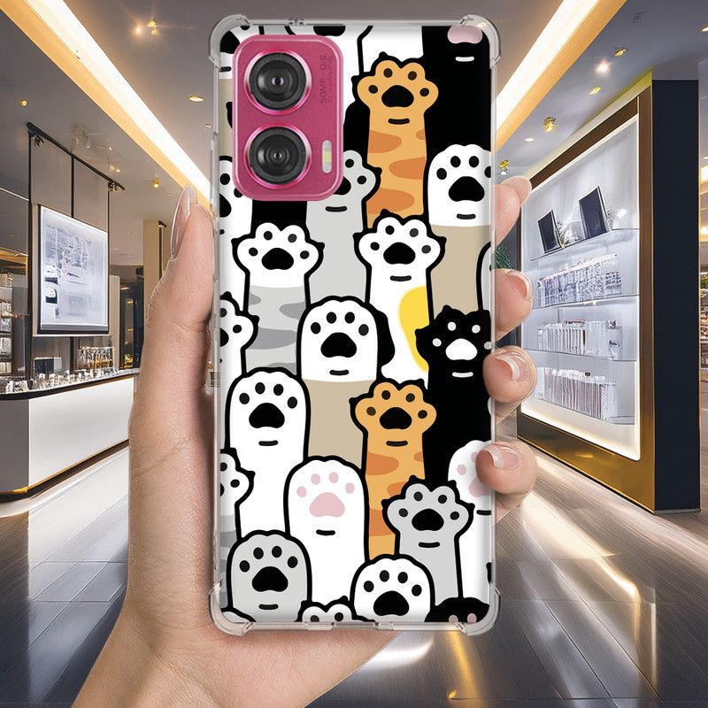 Capa Capinha MOTO G30 G20 G10 G15 G14 G13 G9 POWER PLUS PLAY G8 Anti-impacto Personalizada petz gato GATINHO (2406)