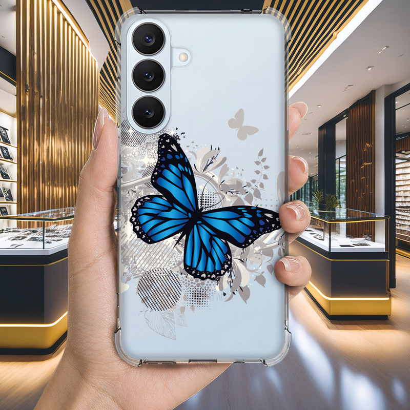 Capa Capinha GALAXY A13 A12 A11 A10S A10 A03S A07 A06 A05S A05 Anti-impacto Personalizada delicada BORBOLETA (0351)