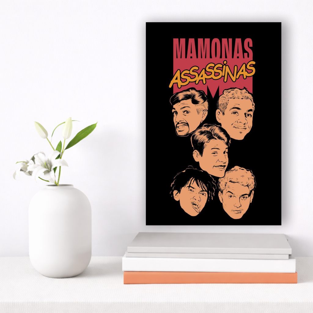 Quadro Decorativo Mamonas Assasinas Rock Brasileiro Banda Grupo Para Sala Quarto 1 Peça
