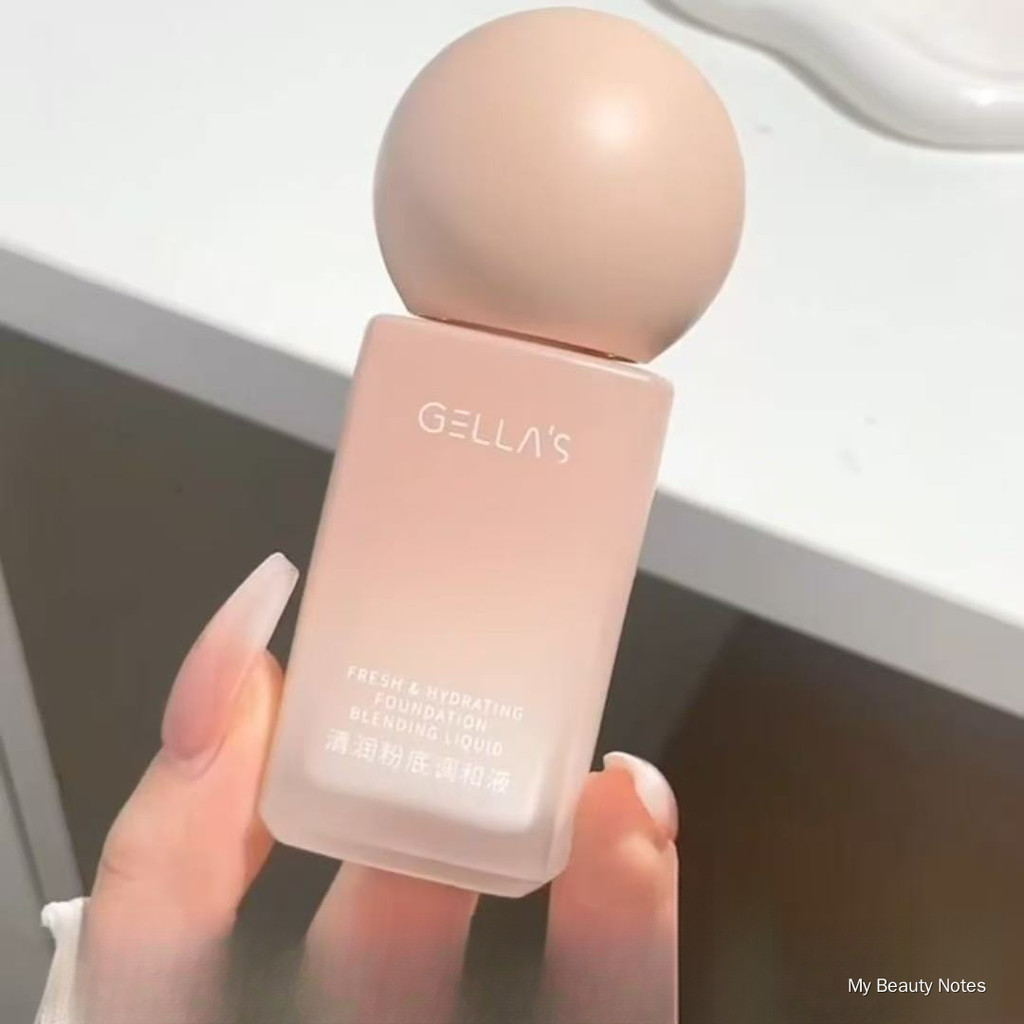 Gella’s Hydrating Foundation Mixing Liquid, 30ml Professional Makeup Base, Brighten & Adjust Shade for Deep Skin Tone Lí