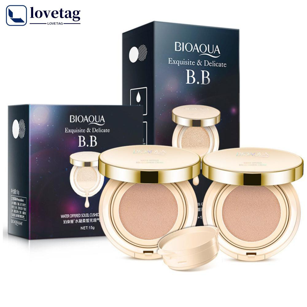 LOVETAG Air Cushion Moisturizer Creme Hidratante BB Cream Brighten Concealer Foundation Maquiagem Clareamento Facial Bas