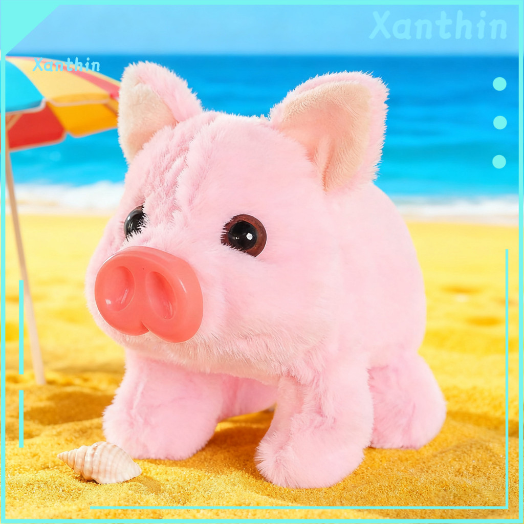 Interactive Companion for Kids Walking Pig Toy Electric Plush with Sound – Realistic Cute Stuffed Doll for Perfect Gif