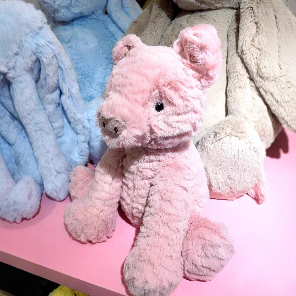 Wavy-haired pig toy, cute and adorable animal-shaped plush toy for gifting