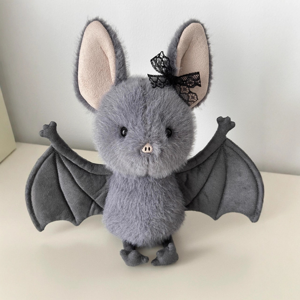 Super cute and quirky Halloween limited edition bat-pig plush toy, fun stuffed toy for dorm room collection