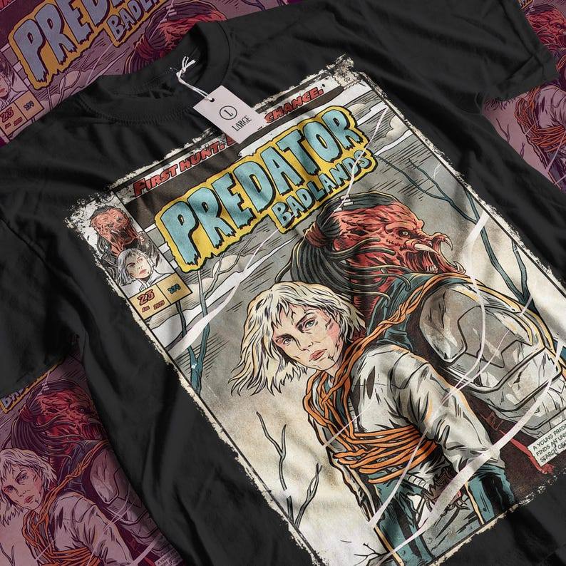 Camiseta Masculina Feminina Oversized Camisa Streetwear Vintage Predator Badlands Sci-Fi Aesthetic Estilo Urbano