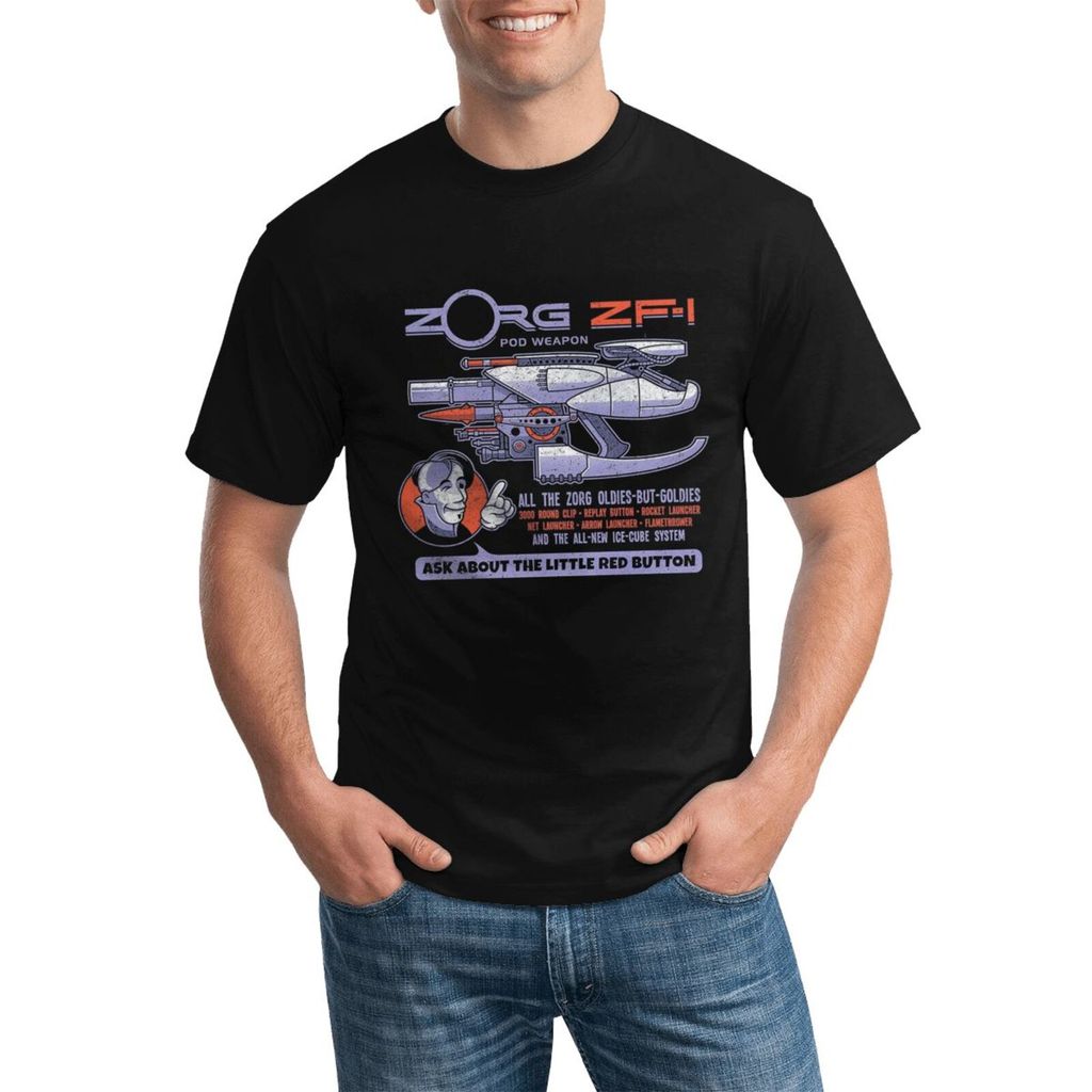 Vintage Zorg Z-F1 O Quinto Elemento Bruce Willis Sci Fi Filme Confortável Camiseta De Algodão Plus Size Com Ajuste Cláss
