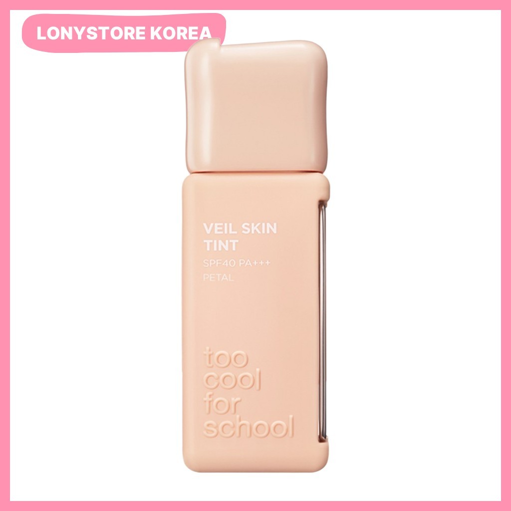 [Mais Legal Para A Escola] Veil Skin Tint , SPF40 PA + + , Pétala , 1 Unidade/Tintura De Pele Coreana/Acabamento Radiant