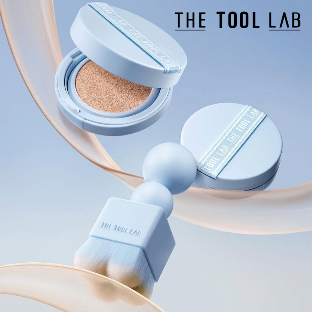 THE TOOL LAB Stamp Skinfit Almofada Airy SPF40 PA + Capa De Poros Para Base De Pincel