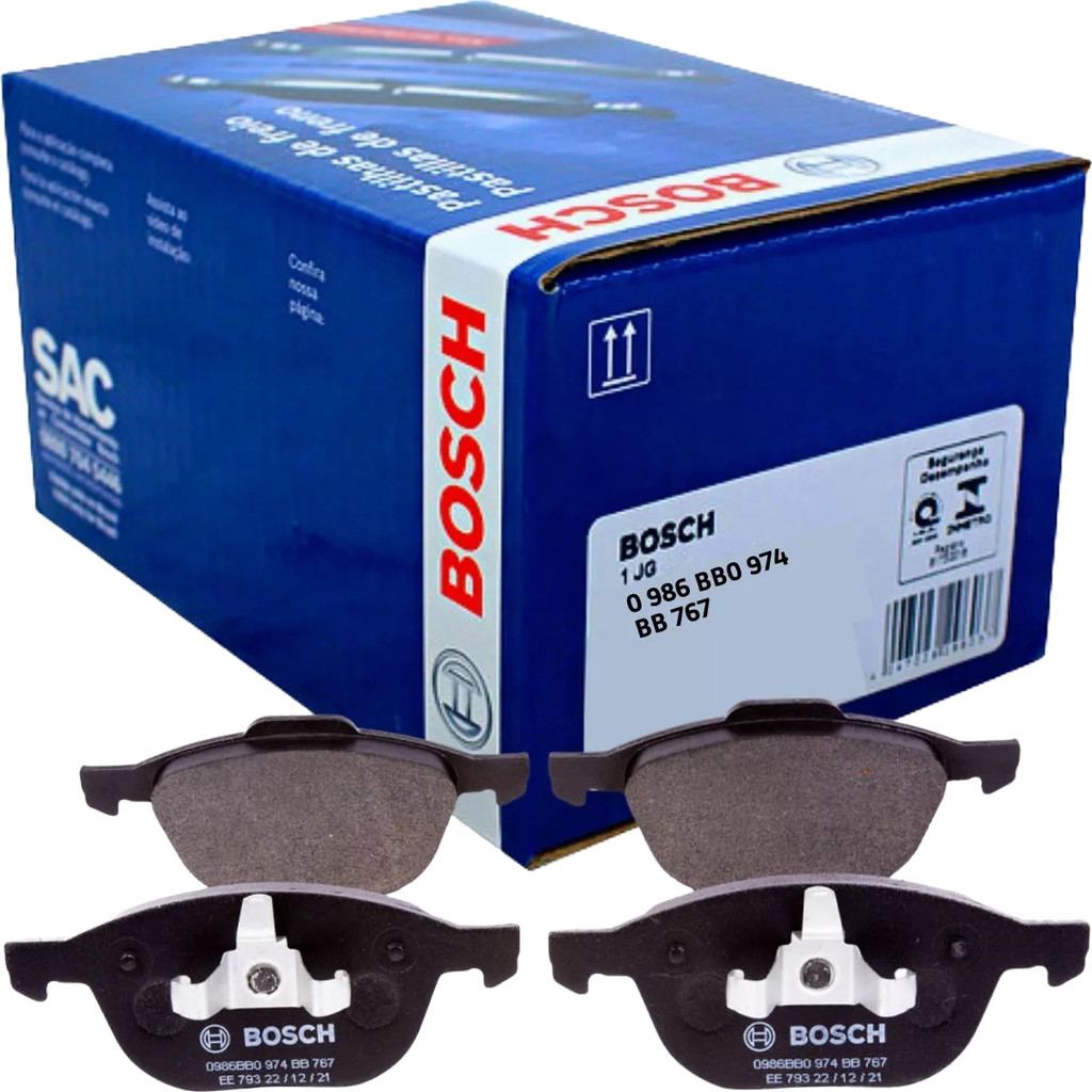 Pastilha Freio Dianteira Bosch Focus 2010 2011 2012 Até 2018