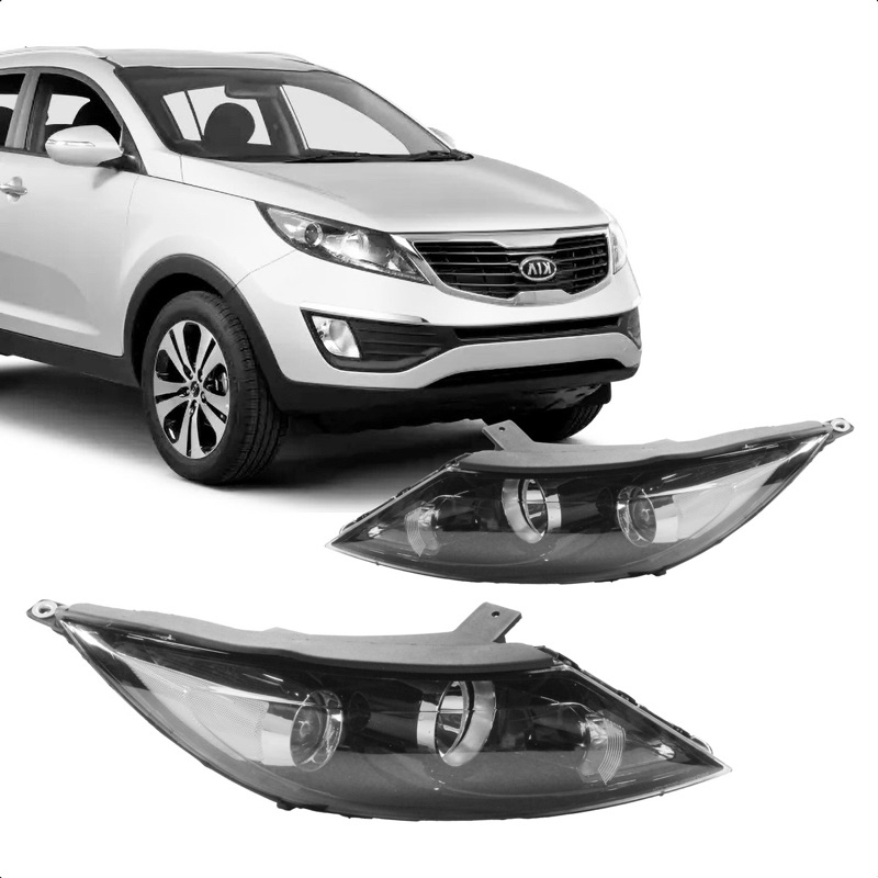 Farol Manual Kia Sportage 2011 2012 2013 2014 Direito ou Esquerdo