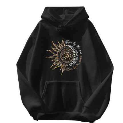 Casaco Moletom Unissex Hippie Sol Live By The Sun Love By The Moon Novo!