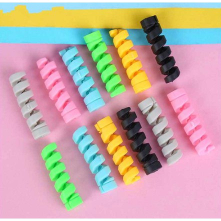 KIT4 Protetor  Espiral de Cabo Compacta Portátil Anti Quebra-proteção de cabo Linha De Dados