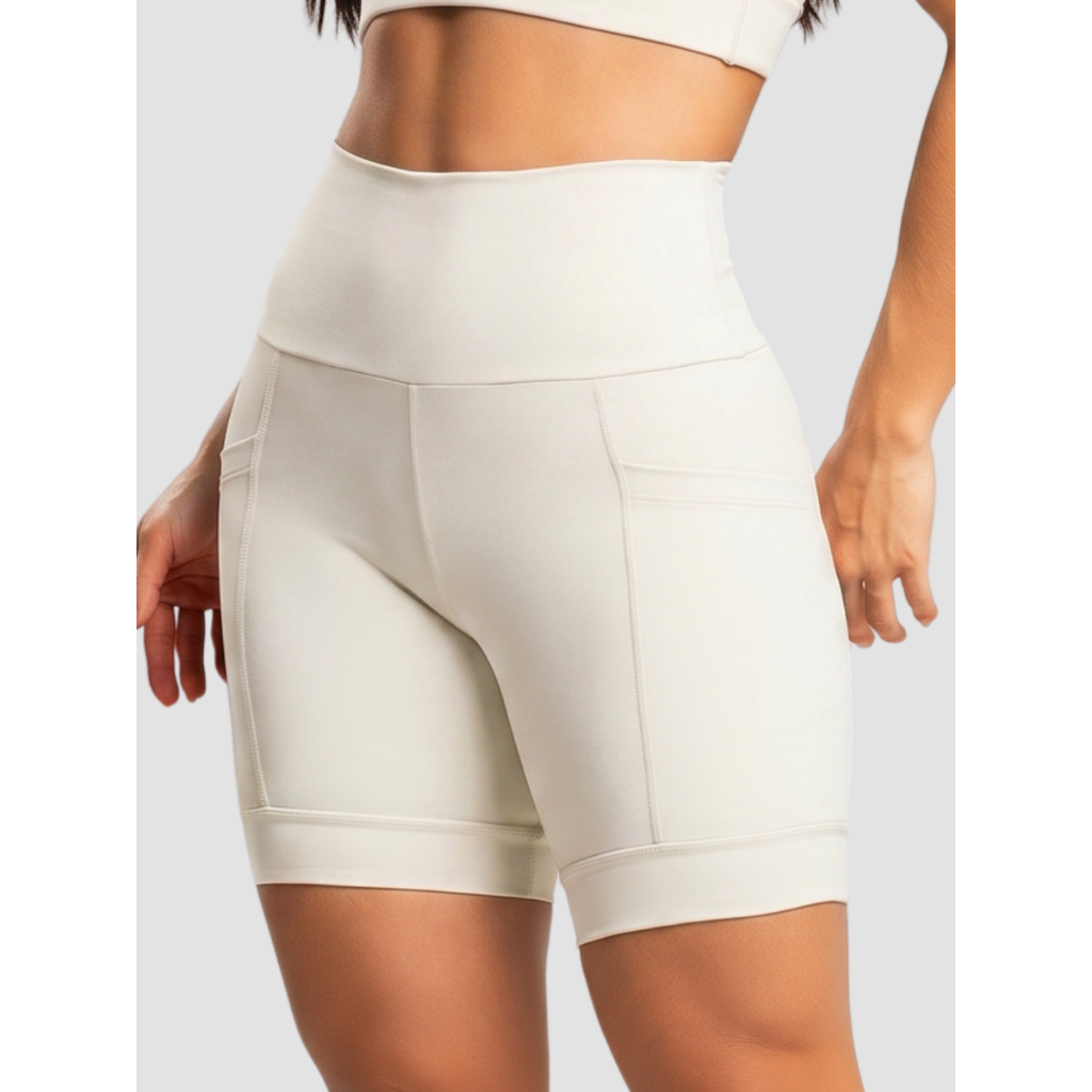 Bermuda Feminina Alta Compressão Poliamida Run Off Cintura Alta Massam Fitness