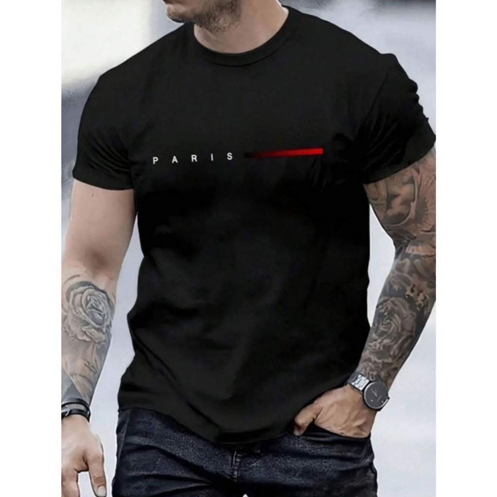 Camiseta Estampada Paris Blusa Streetwear Algodão T-shirt Estilo Urbano Envio Hoje