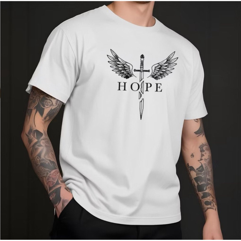 Camiseta Hope Moda Streetwear 100% Algodão Unissex Envio Imediato
