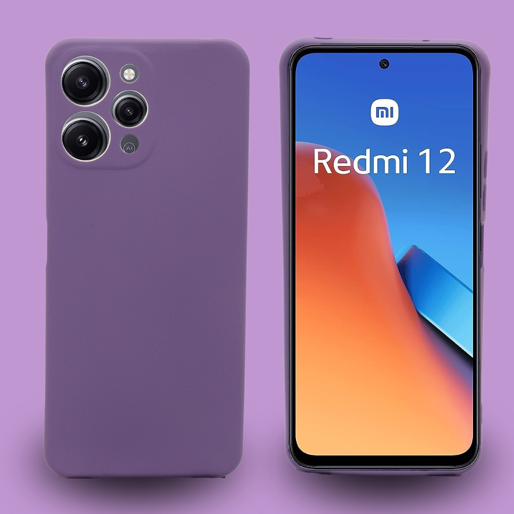 Capa Silicone Aveludada XM Redmi 12 4G Com Pelicula 3D