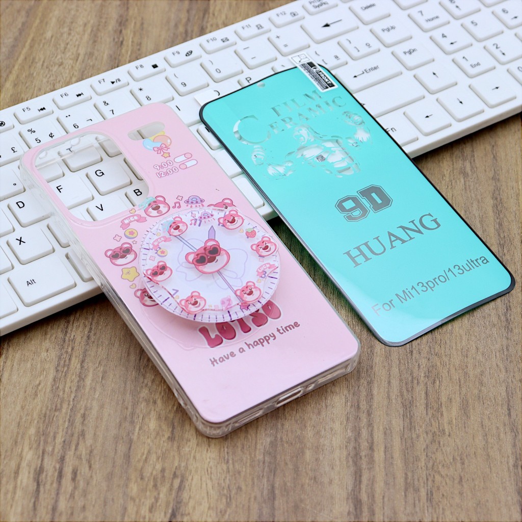 Capa Estampada Suporte Para RM Note 13 Pro Plus com Película de Cerâmica 9D