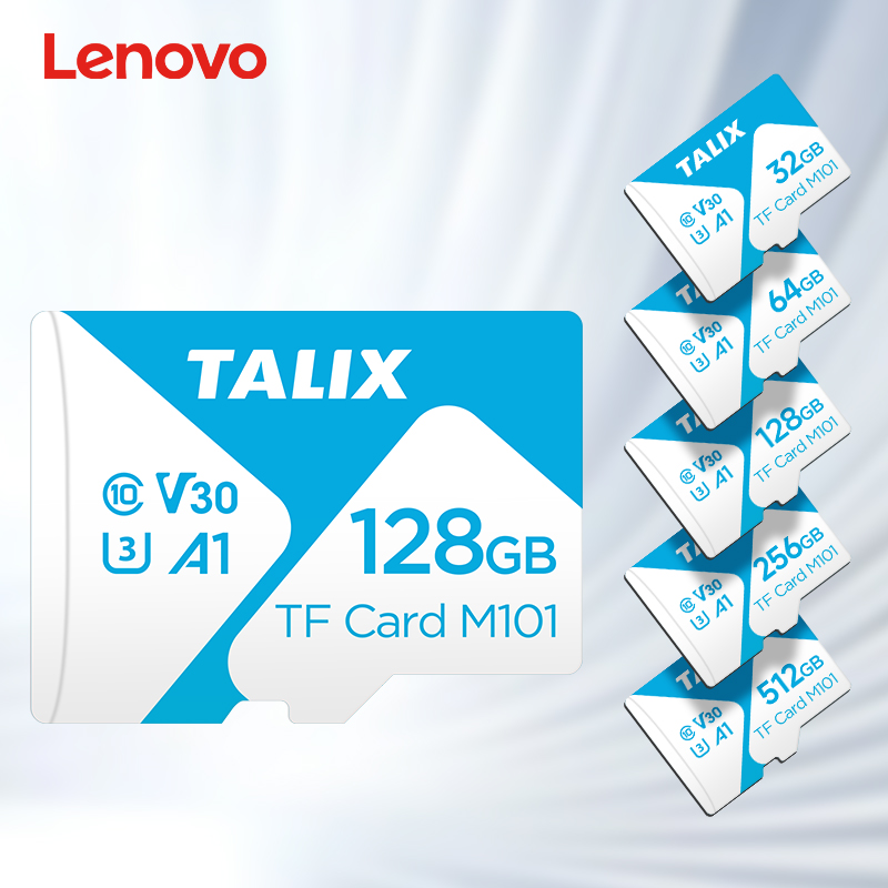 Cartão de memória Lenovo Talix 32G/64G/128G/256G/512G, A1 para celulares, gravadores de vídeo e câmeras de segurança |