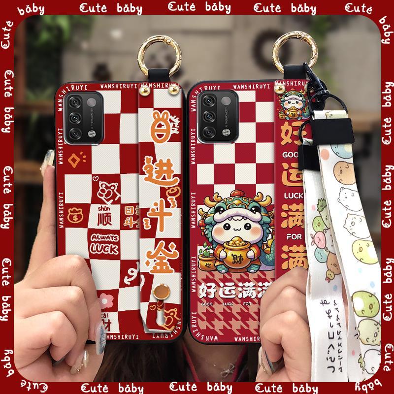 Cordão Capa Traseira De Telefone Para UMIDIGI A11 Suporte Macia À Prova D'água Design De Moda Pulseira Anti-Queda Resist