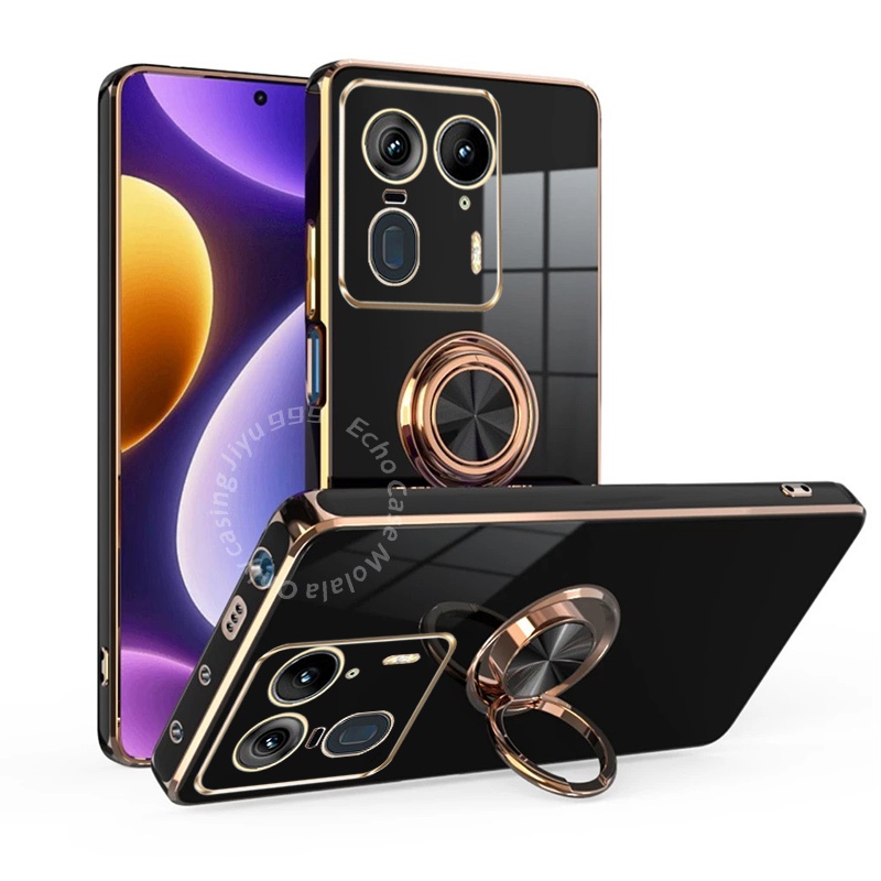 Capinha Capa Motorola Edge 50 Ultra Caixa Macia Com Suporte De Anel De Dedo De Para Telefone À Prova De Choque