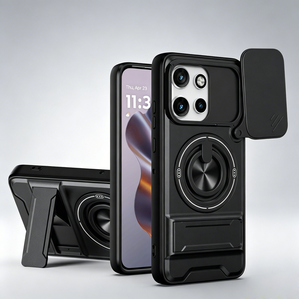 Magnético Capinha Motorola Edge 50 Neo Edge 60 Neo Edge 50 5G Caixa Dura Bracket Telefone Armadura À Prova De Choque
