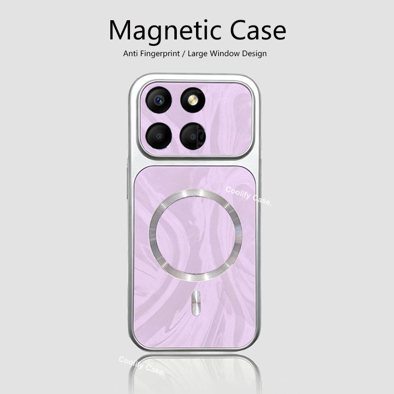 Capinha Magnética Motorola Edge 60 Fusion Edge60 60s Textura Onda Água Borda Macia de À Prova De Choque Telefone Capa