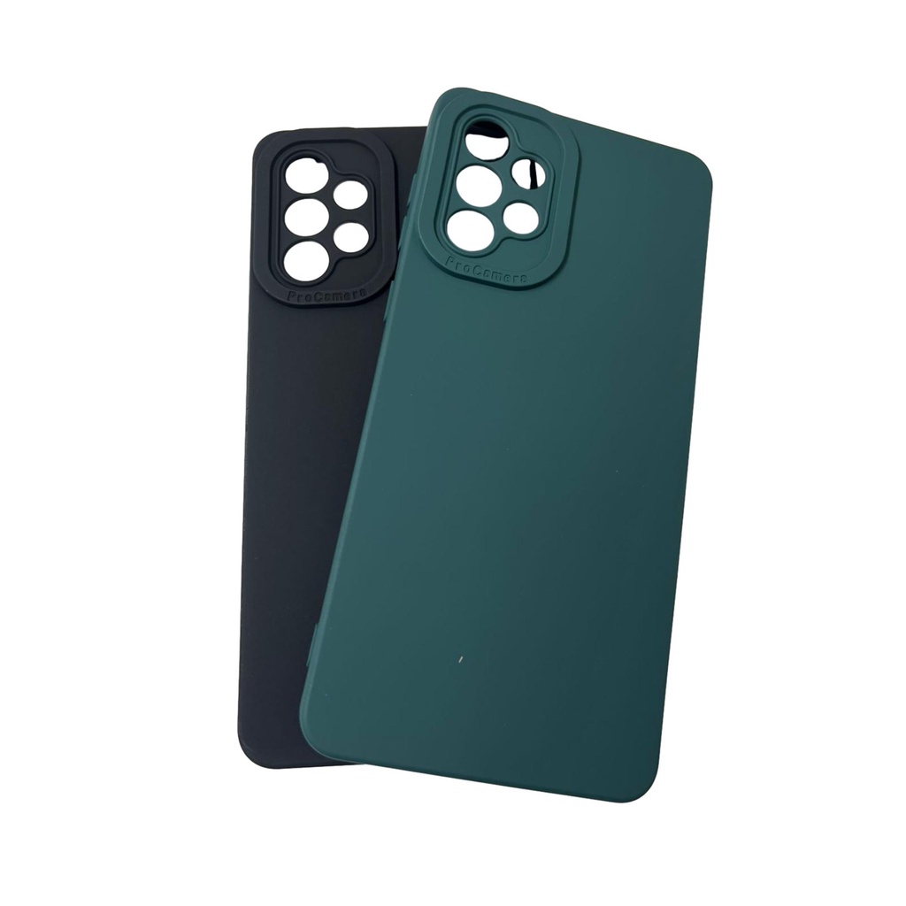 KIT 2 CAPS Capa De Celular Proteção Câmeras Aveludada Com Silicone PARA Compatível  A33,A73